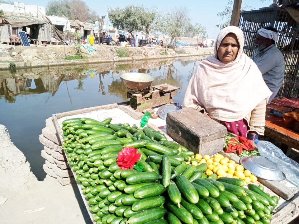 Fruits and vegetable cart