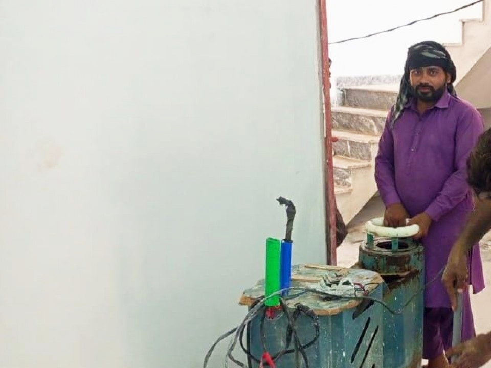 Marbal polish machine