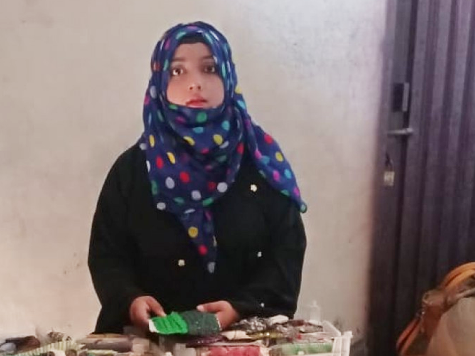 Lace and hosery stall