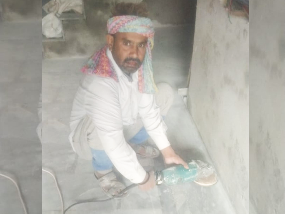 Marbal polish machine