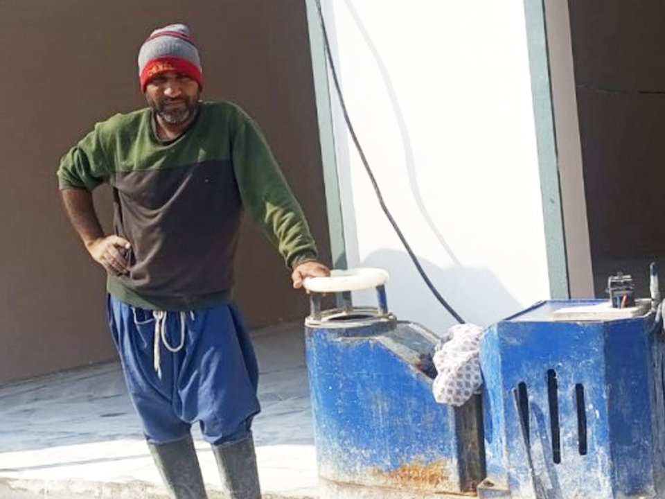 Marbal polish machine