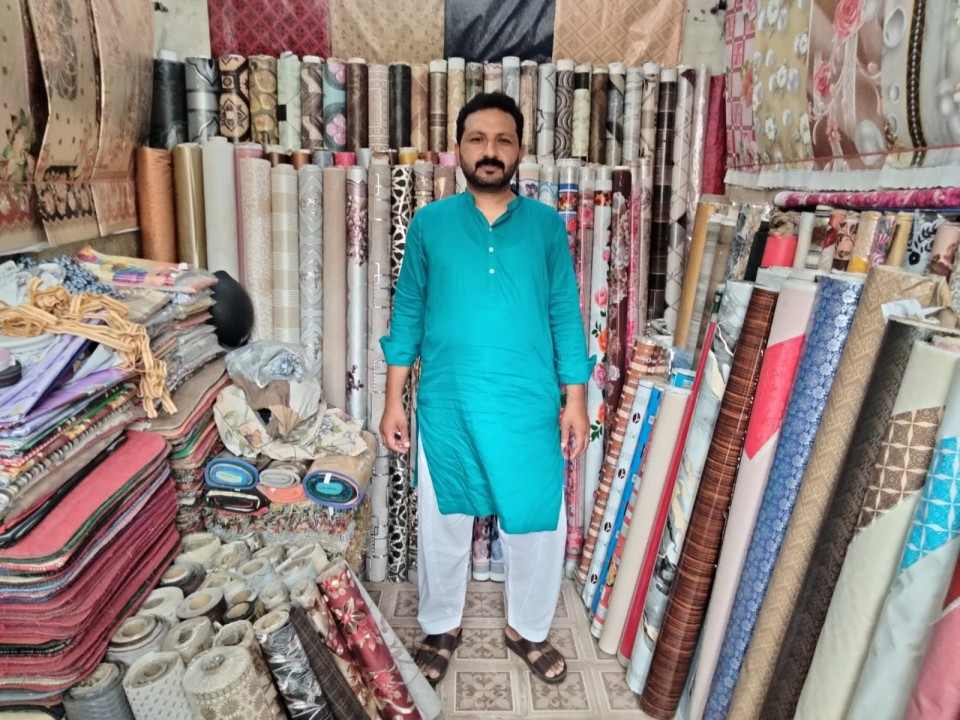 plastic sheet and carpet