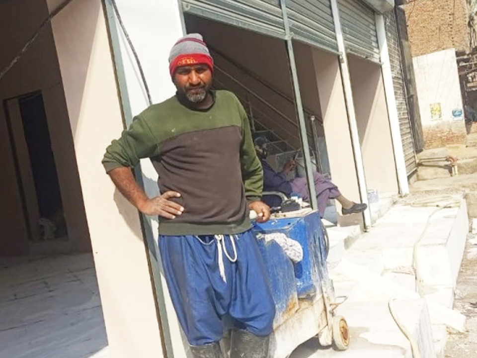 Marbal polish machine