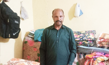 Bed sheets salesman